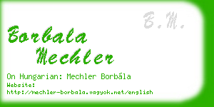 borbala mechler business card